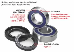 22-51056 KAWASAKI Rear Wheel Bearing Seal Kit KLR650 #2