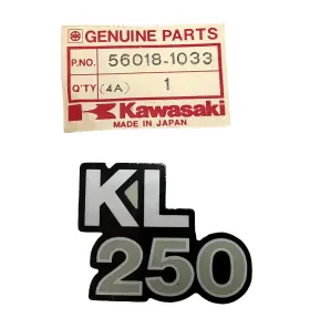 56018-1033 KAWASAKI Nos Cover Emblem KL250