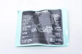 56033-0011 KAWASAKI Safety Label Nos