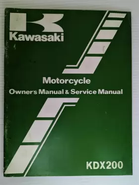 99920-1292-01 KAWASAKI Owners Manual Service