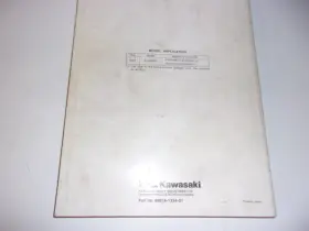 99924-1324-01 KAWASAKI Service Manual KX250F Mx #2