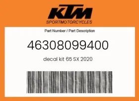 46308099400 KTM Decal Kit Sx