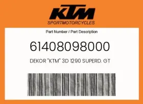 61408098000 KTM Dekor Ftftktmftft Superd 1290 Gt