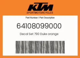 64108099000 KTM Decal Set Duke