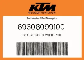 69308099100 KTM Decal Kit