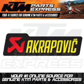 90505989080 KTM Akrapovic Exhaust Silencer Heat Sticker Decal