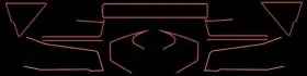 KZ1R-80-1000-CS2 KAWASAKI Pin Striping Decals Set KZ1000 Z1-R #2