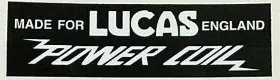 44-00296 LUCAS Power Coil Stickers T140 TR7 Tss Triumph Tiger