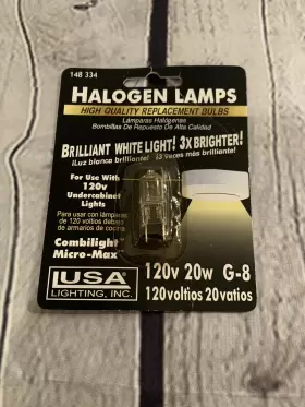 148-334 LUSA Undercabinet Light Halogen Bulb Lighting G-8