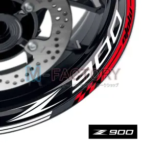 WDWSGP01XX17Z900BWHUS001 M-FACTORY Rim Sticker Check Stripes