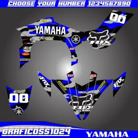 450R MARKENLOS Decals Graphics Stickers Kit YFZ450 Yfz Yamaha