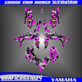 Markenlos 2014-2015-2016-2023 Graphics Kit For Yamaha YFZ450R