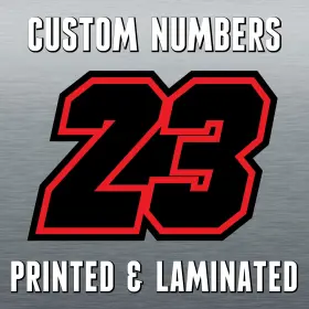 MC1CSKNUM31BKXXBK6INPN001 MC MOTOPARTS Racing Sticker Decals