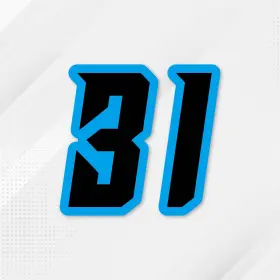 MC1FONTNUM1003ABOLD3X3PN001 MC MOTOPARTS Racing Sticker S07