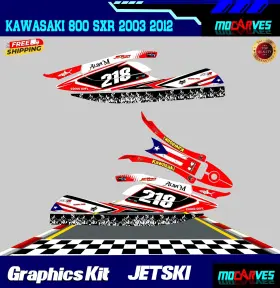 K2024 MOCARVES Jet Ski Set Decals Stickers Phics Kit Sxr 800
