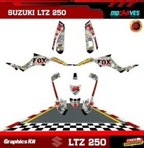 S0200 MOCARVES Graphics Decals Stickers Atv Kit LTZ250 Ltz
