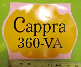 5420.339 MONTESA Cappra Promotional Plate Decal Nos 360