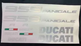 MM848EBRUSHED MYMARK Paniga Fairing Tank Sticker Set Decals