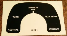 06-5722 NORTON Commando Mkiii Switch Indicator Light Panel
