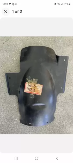 6311214311 NOS Rear Fender Mud Protector Rm 250 500 Suzuki #2