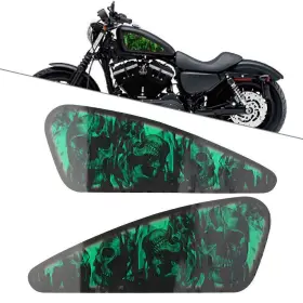 420011332769 ONEGOGOGO Decals Fuel Gas Tank Stickers Skull