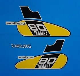 GT80B ORACAL Tank Decals Graphics Stickers Gt Mx Yamaha
