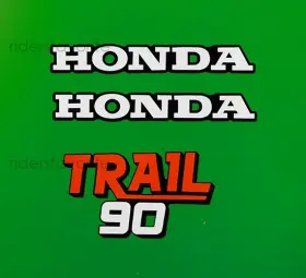 TRAIL90 OUR OWN Decals Down Tube Cover Stickers Air Box CT90
