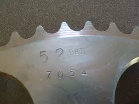 7054 PBI Rear Sprocket MX250 MX360 SC500 Yamaha #2