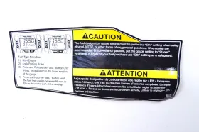 7178714 POLARIS Select Fuel Caution Decal Nos