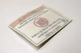 7185278 POLARIS Warning Fuel Decal Nos