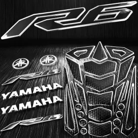 2T02D016CH-R6 PRO BIKERY Ry Gas Fuel Tank Pad Letter Emblem