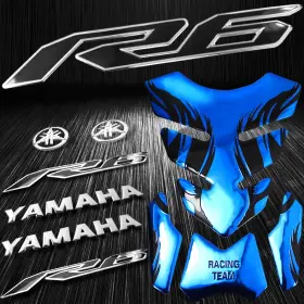 2T02H015BL-R6 PRO BIKERY Ry Tribal Gas Fuel Tank Pad Emblem