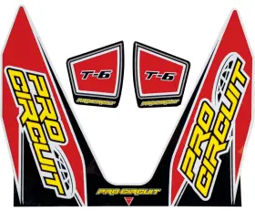 DC22T6-RED PRO CIRCUIT Exhaust Decal Kit