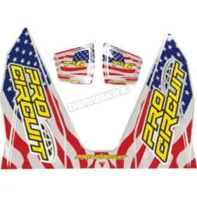 DC22T6-SS PRO CIRCUIT Stars Stripes Exhaust Decals