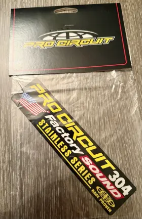 DCFS304 PRO CIRCUIT Sound Exhaust Sticker