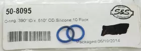 50-8095 S-S CYCLE Silicone Carburetor Seat Bowl Plug Rings