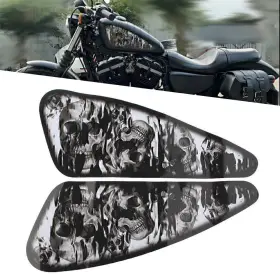 510000150013 SAYYEAHUSA-3 Skull Decals Fuel Gas Tank Stickers