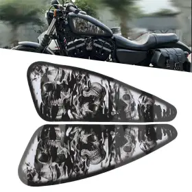 532613299170 SAYYEAHUSA-3 Skull Decals Fuel Gas Tank Stickers