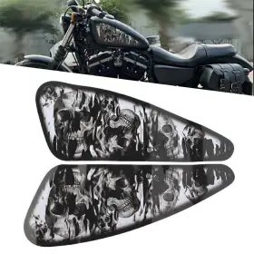 550731274725 SAYYEAHUSA-3 Skull Decals Fuel Gas Tank Stickers
