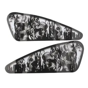 550743260136 SAYYEAHUSA-3 Skull Decals Fuel Gas Tank Stickers #2