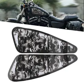 636432417132 SAYYEAHUSA-3 Skull Decals Fuel Gas Tank Stickers