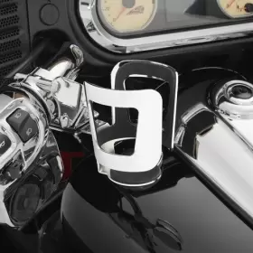 52-835B SHOW CHROME Handlebar Mount Beverage Holder #2