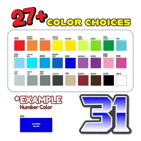 CSKNUM46G005GRAXX3AIPN001 STICKERBAO Racing Stickers Gradient