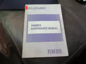 99011-02B23-03A SUZUKI Owners Manual Book RM80