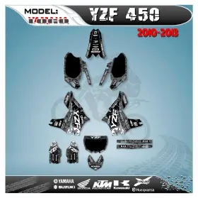 53-YARTBLA TALON-BILLETS Graphics Decals Stickers Racing Yzf