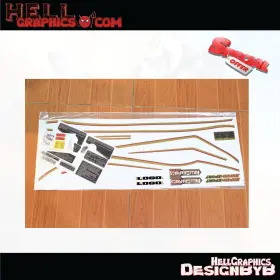 DECAL-6 TALON-BILLETS Pin Striping Decals Set Hon Da Cbx