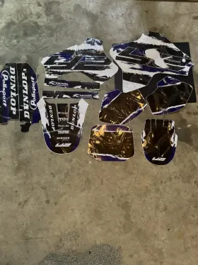 XTRDBYAM003BLU032 TEAM RACING GRAPHICS Decals Kit Yz Yamaha