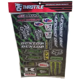 645312860814 THROTTLE SYNDICATE Pro Circuit Team Decal Sheet