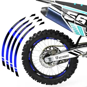 TOWSAA01BBU2118RI5095 TOPRIDER360 Wheel Rim Tape Decal Racing