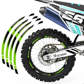 TOWSAA01BGR2118RI5095 TOPRIDER360 Wheel Rim Tape Decal Racing